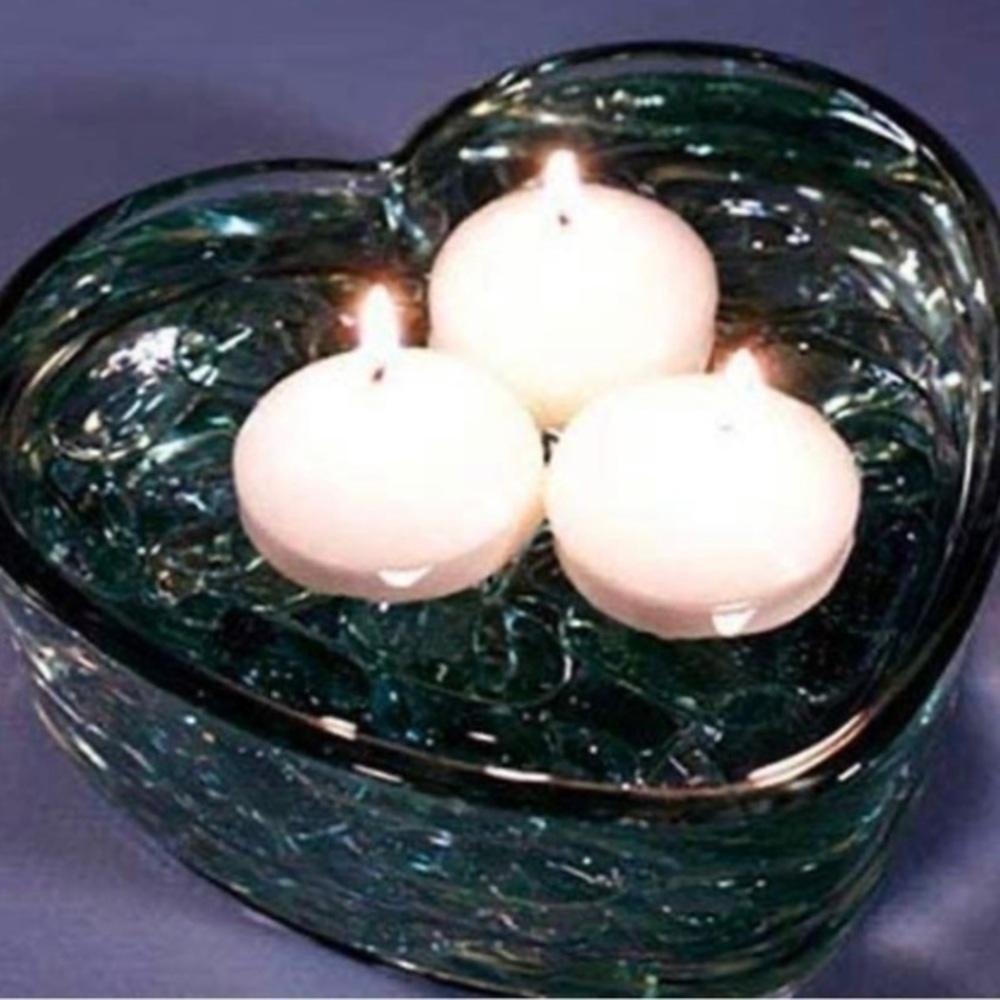 Heart Shaped Glass Bowl